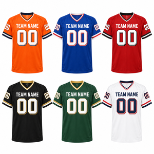 Custom American Football Jersey Tackle Twill Embroidered Team Uniform Personalized Sublimation Digital Print Name Number OEM ODM - Product Image 2