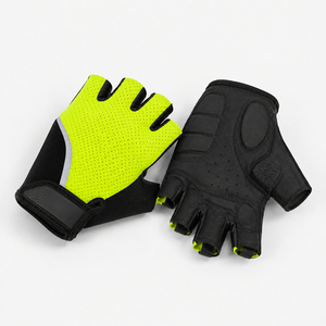 Gants de cyclisme demi-doigts en gros avec rembourrage durable sur la paume, ajustement confortable, logo personnalisé, fabrication directe usine pour importateurs - Product Image 2