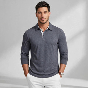 Men's <b>Black</b> Solid Knitted Short Sleeve Round Neck Casual <b>Shirt</b> Breathable Polyester Summer Wear - Product Image 1