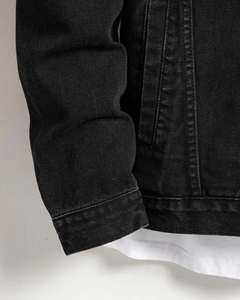 Chaqueta Vaquera de Hombre de Alta Calidad, Color Sólido, Casual, con Detalle de Botones, Ecológica, Cómoda para Invierno, Transpirable, con Costuras Resistentes - Product Image 6