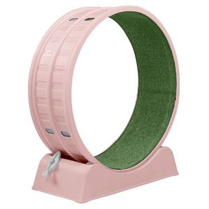 80*34*86CM Pink PP Track Connector Assembly Green Carpet Circular Design 15kg Cat Treadmill 1 Cat Teaser Stick <b>Exercise</b> <b>Wheels</b> - Product Image 5