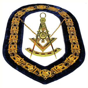 Tablier de Maître Maçon Personnalisé le Plus Vendu, Collier de Maçonnerie de Haute Qualité avec Chaîne - Product Image 4