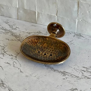 Jabonera Doble de Pared Portátil con Drenaje, Moderna, de Latón Dorado Cepillado, para Uso Doméstico - Product Image 5