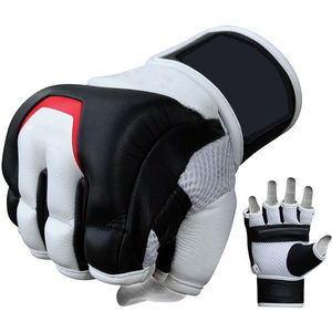 Gants de boxe et de sparring en cuir PU respirant Ghazi Leather Industries, fermeture personnalisable, logo sur mesure, demi-doigts, arts martiaux de haute performance - Product Image 6