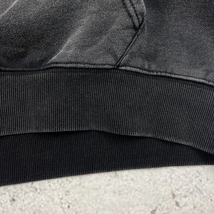Sudadera con capucha oversize personalizada al por mayor para hombre, gris ahumado, estilo vintage, 100% algodón pesado, con cuello y bolsillo, para otoño - Product Image 6