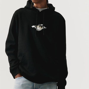 Vente en gros de sweats à capuche unisexes surdimensionnés en tissu polaire de haute qualité, personnalisables avec logo, 100% coton, avec poche - Product Image 3