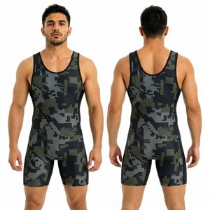 Singlet de Lucha Libre con Gráfico de Bestia Verde y Morada, Personalizado, Suave, Transpirable, para Deportes de Contacto - Product Image 4