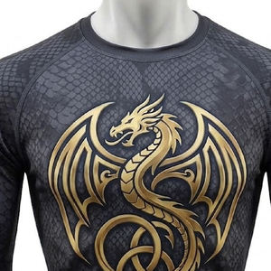 Camisetas de Compresión de Manga Corta para Invierno, Transpirables, de Secado Rápido, para Fútbol, Capa Base Personalizada y Sostenible - Product Image 2