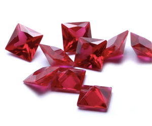 Cristal de verre rouge rubis cultivé en laboratoire, imitation synthétique nano, en vrac, en promotion - Product Image 3