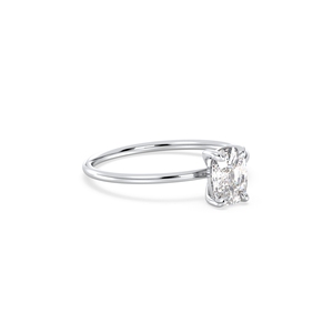 REYES Customized 1Ct <b>Cushion</b> Cut Lab Grown Diamond Solitaire Engagement <b>Ring</b> IGI Certified 14K Solid Gold Everyday Wear Jewelry - Product Image 3