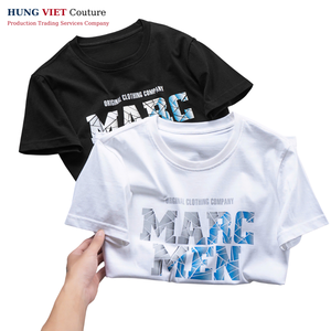 T-shirt d'été en coton respirant unisexe T-shirt à manches courtes pour hommes pour l'impression Matériau en soie de glace recommandé - Product Image 2