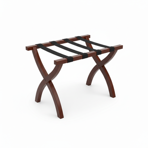 Light <b>Weight</b> Hotel Guest Room Folding Luggage <b>Rack</b> Wooden/Metal Frame for Salon Accessories and Supplies - Product Image 2