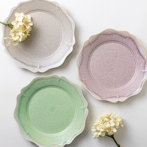 Assiette à salade en céramique Melt 230 Plate-Mino Ware, fabriquée au Japon, vaisselle en porcelaine - Product Image 1