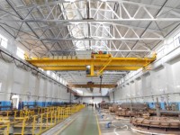 Grue à double poutre électrique de type QD de haute qualité avec cabine de commande, capacité de levage de 20T et 50T, grue à pont