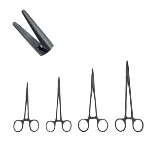 Pinza Quirúrgica Manual de Acero Inoxidable con Portaagujas, Mango Negro, Tamaños Personalizados para Aplicaciones de Cirugía General, Garantía de 3 Años - Product Image 4