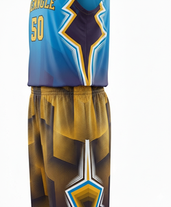 Custom Sublimated Basketball Jersey Team Name 73 Moisture Wicking V-Neck Sleeveless <b>Mesh</b> Uniform Adult Unisex All Seasons - Product Image 4