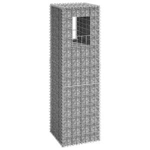 Poteau de gabion 40x40x140 cm en fer, ornement de jardin - Product Image 1
