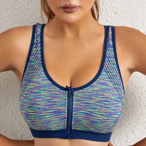 Sujetador Deportivo Transpirable de Alta Sujeción Reversible para Mujer Tallas Grandes, Secado Rápido, Ecológico, con Logotipo Frontal, Spandex/Nylon - Product Image 2