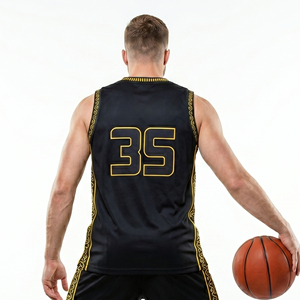 Camisetas de Baloncesto Sublimadas para Hombre, sin Mangas, con Número Personalizado, Cuello en V, Tallas Grandes, para Verano - Product Image 2