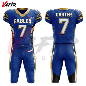 Uniforme de football américain, logo personnalisé imprimé, sublimation, unisexe, manches courtes, séchage rapide, anti-UV, respirant, spandex/polyester - Product Image 2