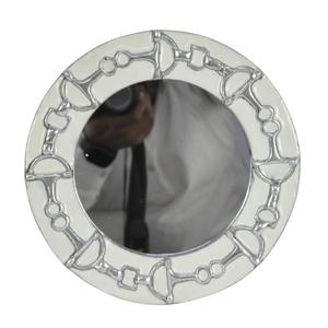 Contemporary Style Round Shiny Polish Horse Bit Border <b>Framed</b> <b>Mirror</b> Decorative Wall <b>Mirror</b> Wholelsale Price - Product Image 1