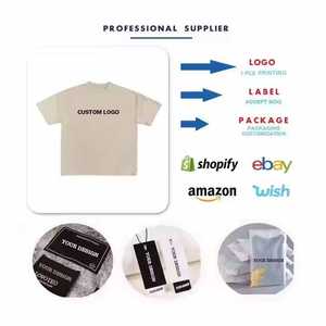 T-shirts Oversize Homme en Coton/Fibre de Bambou OEM, Imprimés Graphiques, Personnalisés, Col Rond Basique, Manches Courtes, Coupe Boxy, Style Urbain - Product Image 6