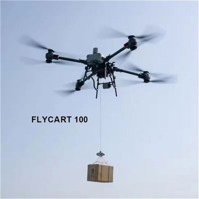 Stock Universal Edition Flycart 100 Drone FC100 Delivery Cargo Drone Dual Batteries Remote Control Plastic Large-Scale Transport