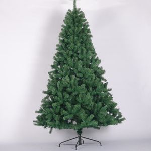 Albero di Natale Artificiale Verde Non Illuminato in PVC Abete Naturale da 2,4 m con Supporto Pieghevole in Metallo - Product Image 5