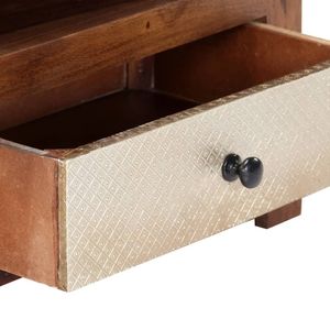 Supporto TV Sheesham in legno massello 35.4 "x 11.8" x 15.7 "dimensioni elegante TV Stand - Product Image 6