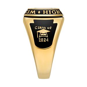 Anillo de Graduación Personalizado de Plata de Ley 925, Anillo Escolar Universitario con Piedra de Nacimiento Personalizada, Anillo de Celebración para Estudiantes - Product Image 4