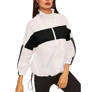 เสื้อแจ็คเก็ตกันลมกันน้ำสำหรับผู้หญิงไซส์ใหญ่ ผลิตจากโพลีเอสเตอร์ ระบายอากาศได้ดี มีซิป ดีไซน์บางเบา สไตล์ลำลอง สำหรับฤดูร้อน - Product Image 1