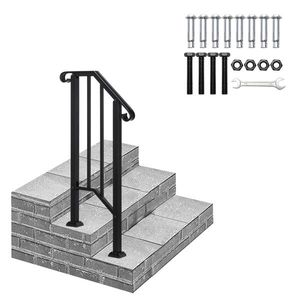 Corrimano in Ferro Nero Opaco per Esterni per Componenti di Scale - Product Image 3