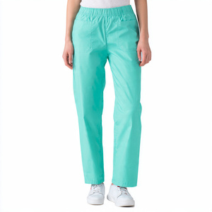 Top Sale Unisex Medical <b>Scrub</b> Jogger Pants Knitted 100% Cotton Breathable Comfortable Custom Logo - Product Image 1