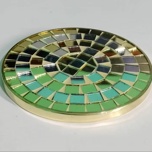 Handmade Indian Mosaic <b>Coaster</b> Newly Design Round Shape Decorative <b>Table</b> <b>Coasters</b> for Home Decor & Gifting - Product Image 1