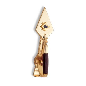 Pinza de Corbata Masónica Vintage con Diseño de Herramienta de Masón, Rito Escocés, Shriners, Maestro Masón, Regalia, Marca de Alta Calidad - Product Image 5