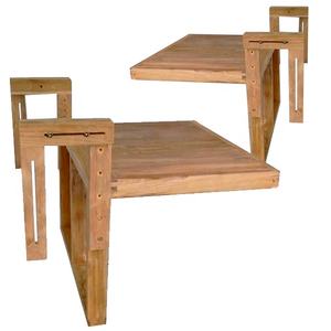 Table à manger extérieure en bois de teck de style européen pour l'utilisation de l'hôtel et du parc - Product Image 1