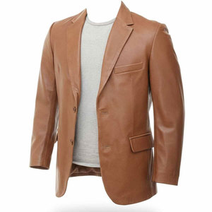 เสื้อโค้ทหนังผู้ชาย สไตล์สตรีทแฟชั่น อุ่นสบายสำหรับฤดูหนาว พรีเมียม ทันสมัย ดีไซน์เนอร์ เสื้อโค้ทหนังสำหรับผู้ชาย - Product Image 1