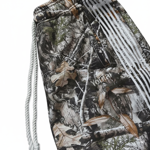 Meilleurs services OEM de matériaux de qualité supérieure – Pantalons de jogging décontractés pour hommes, motif camouflage arbre, doublure polaire thermique, 100 % coton, écologiques, vente en gros, personnalisables - Product Image 4