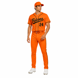 Uniforme de Béisbol Sublimado Personalizado OEM con Mangas Cortas, Ropa de Equipo de Verano, Jersey de Béisbol Resistente - Product Image 4