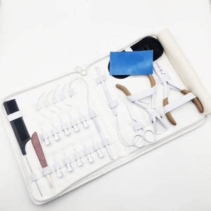 Kit d'outils pour extensions capillaires en plastique, ensemble d'installation et de retrait avec pinces, peignes et ciseaux pour l'application de tissages capillaires en acier inoxydable - Product Image 2