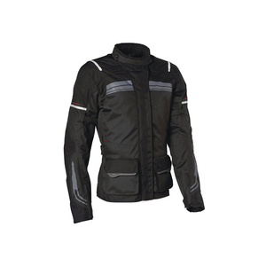 Chaqueta de Motocicleta de Poliéster Negra de Manga Larga para Hombre, Resistente al Viento, para Todas las Temporadas, Ropa de Motociclista y Automovilismo de Run Apparel - Product Image 2