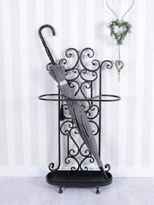 Porte-parapluie vintage en métal, finition laiton antique, structure autoportante, décoration d'intérieur, capacité unilatérale - Product Image 4