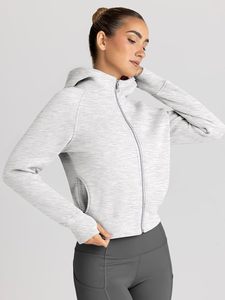 Womens Zip Up Hoodies Cropped <b>Jackets</b> Fall Clothes 2026 | Hooded Lightweight Fleece - Product Image 5