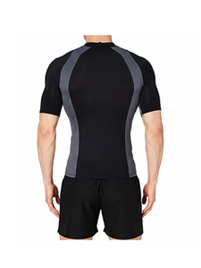 Breathable Short Sleeve Rash Guard Quick Dry <b>Compression</b> Fitness Rash Guard Top Digital Printing Athletic Rash Guard <b>for</b> <b>Men</b> - Product Image 4