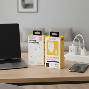S&N Rapid Charger 3.1A Dual <b>USB</b> <b>Type</b> <b>C</b> <b>Cable</b> Included Fast <b>Charging</b> - Product Image 3