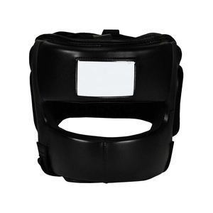 Protector de Cabeza para Boxeo, Precio de Fábrica, Cuero PU, Unisex, Protección para Adultos, Color Negro Sólido, Casco Deportivo - Product Image 1