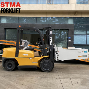 Stma 3000kg 3500kg 3ton 3.5ton mini động cơ diesel ngã ba thang máy tùy chọn Phụ tùng xe nâng với kẹp Bale hiệu suất cao - Product Image 4