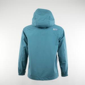 Veste rigide imperméable de haute qualité pour hommes pour l'hiver, la randonnée, le trekking, style décontracté avec motif solide, logo avant, fermeture éclair fine - Product Image 4