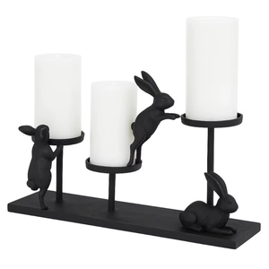 High Demand MHSONS Metal Bunny Shape Handmade 3D Candle Pillar Holder <b>Ornaments</b> for <b>Easter</b> Gifts Decoration Color Box Packaging - Product Image 1