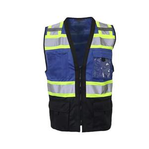 Chaqueta de Seguridad Reflectante Personalizada con LED para Ingenieros, Ropa de Trabajo Industrial de Alta Visibilidad, Chaleco de Seguridad de Malla, Servicio OEM - Product Image 4
